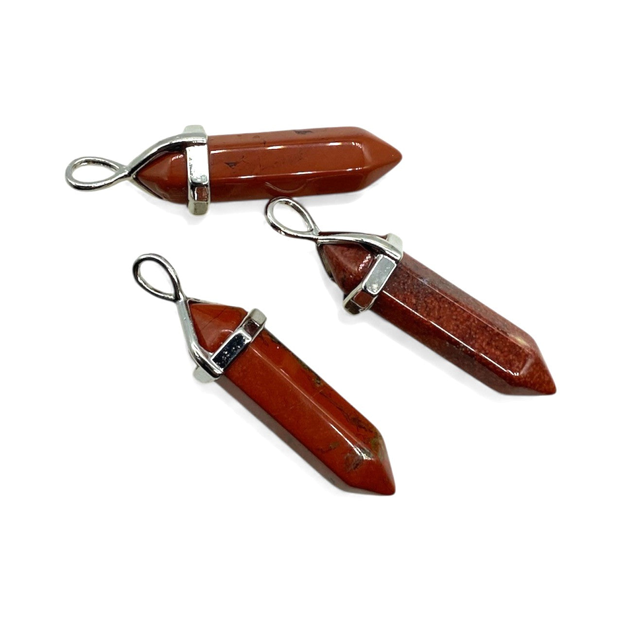 Bullet hänge, röd Jaspis