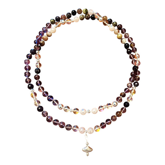 Personligt handknutet Gudinnehalsband