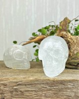 Bergkristall dödskalle av hög kvalitet, energikristall för meditation och samling