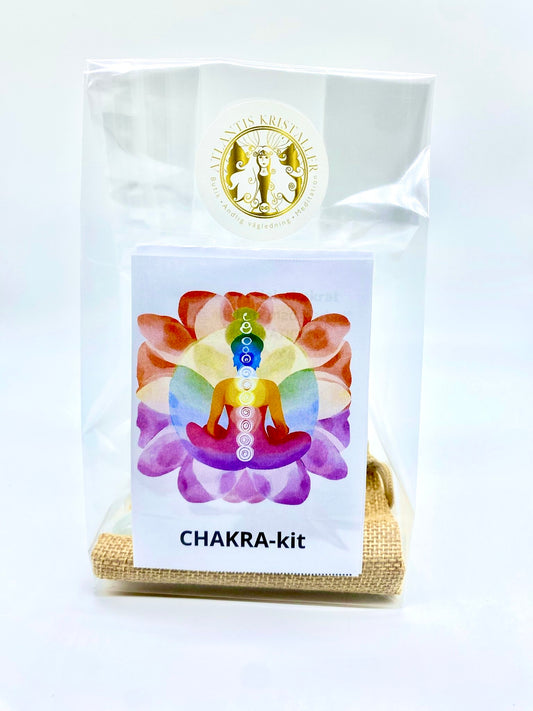 Chakrakristall-set med 7 kristaller – komplett set för chakrabalansering, meditation och energiarbete