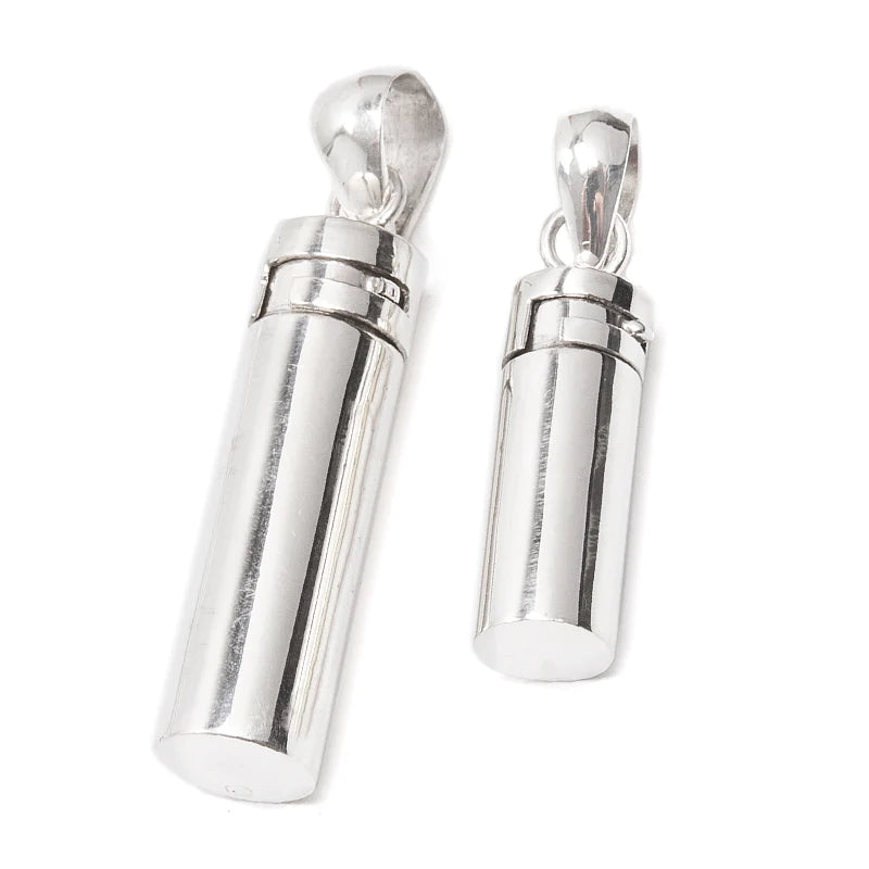 Silverhänge Prayer Box, cylinder med skruvlock för kärleksmeddelanden eller affirmationer