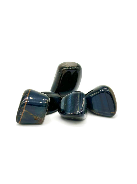 Falköga kristall – Blå Tigeröga för lugn, balans och intuition