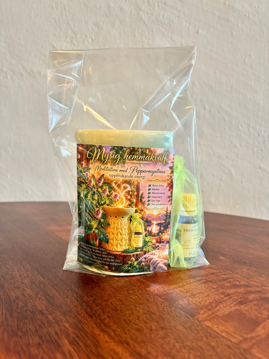 Aromalykta med en Aromaessens Pepparmynta