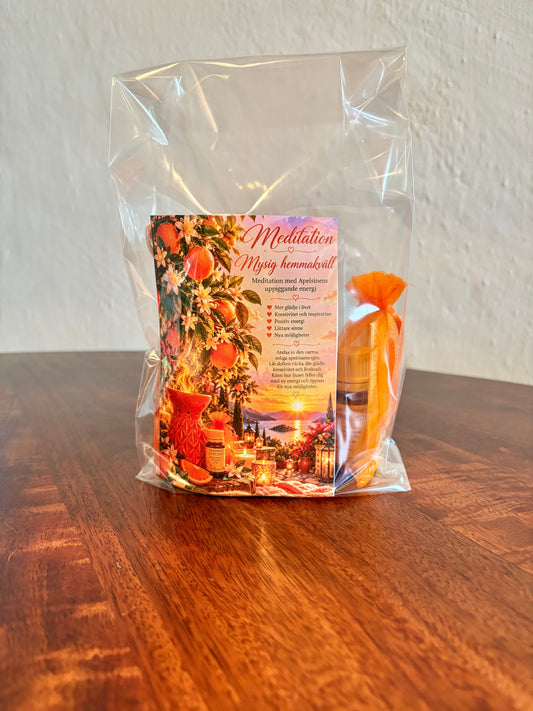 Aromalykta med en Aromaessens Apelsin