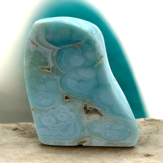 Karibisk blå Aragonit Fri form