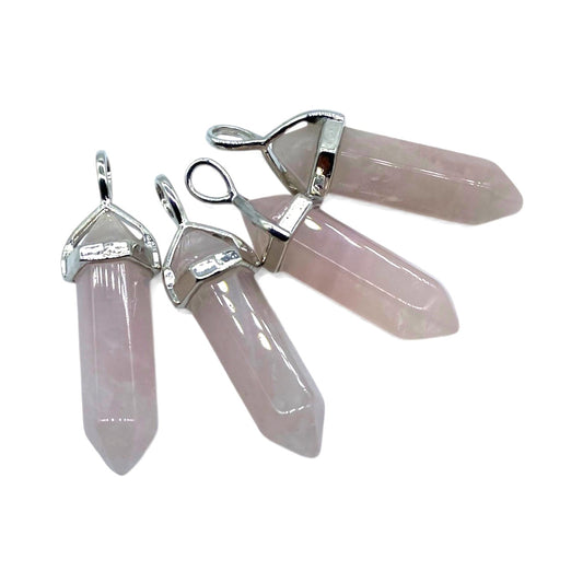 Bullet hänge, rosenkvarts
