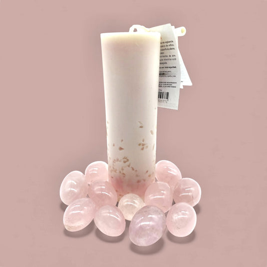 Kristall ljus Rosenkvarts