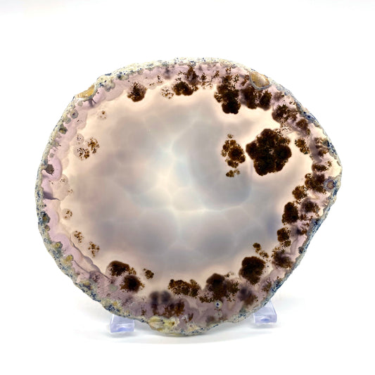 Vacker agatskiva från Brasilien – dekorativ kristall för hem, display och energiarbete