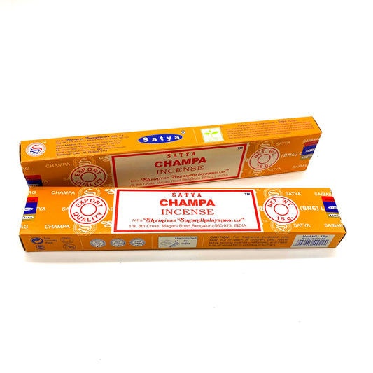 Champa rökelse från Indien – handgjord, mild och naturlig rökelse, 15 g