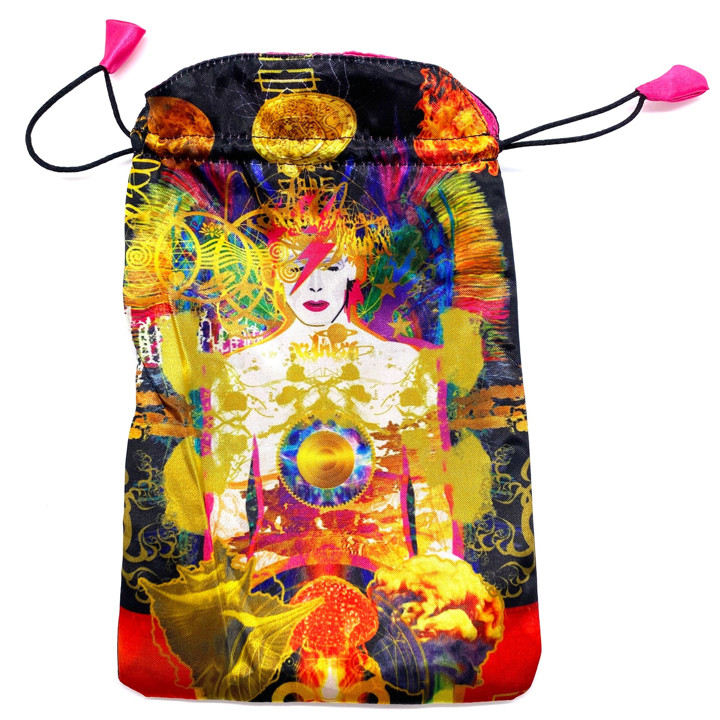 David Bowie sidenpåse– för kort och kristaller