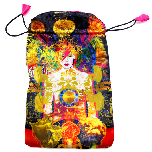 David Bowie sidenpåse– för kort och kristaller