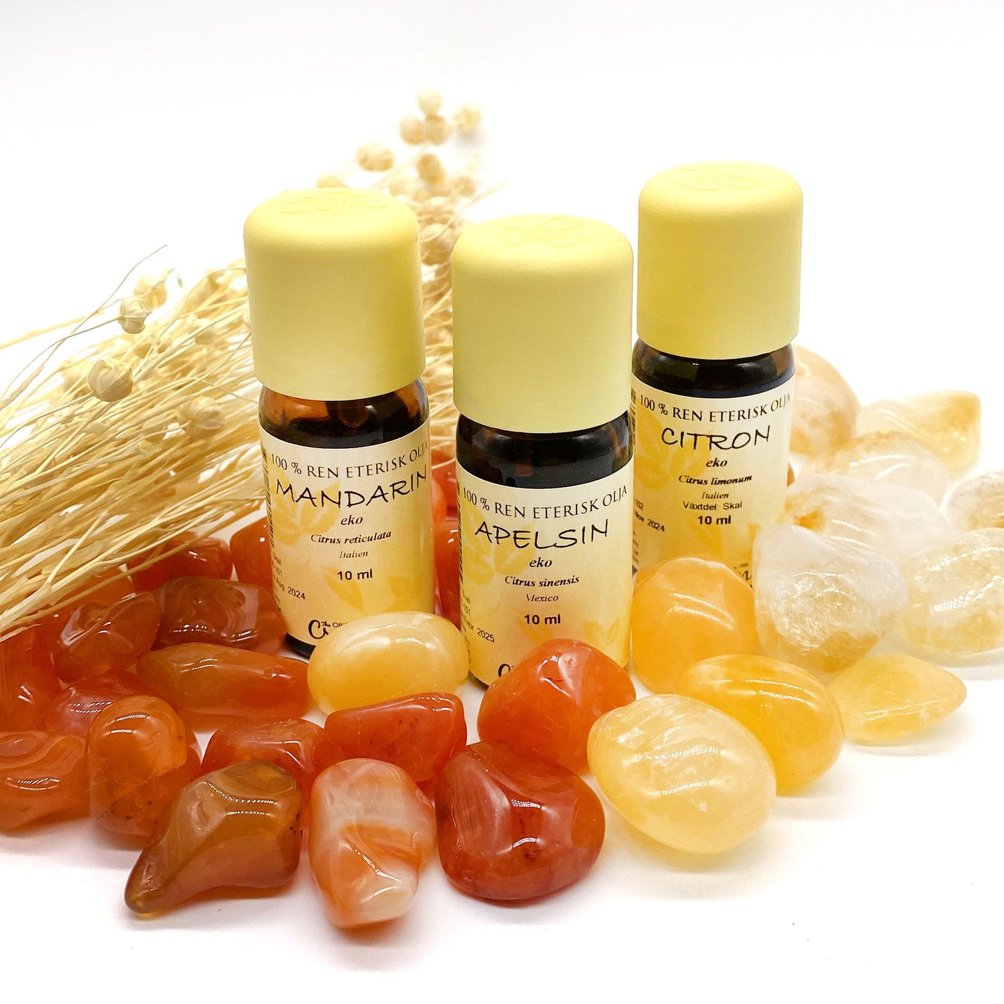 Eteriska oljor 100% rena, apelsin, citron, mandarin och andra aromaterapier, använd i aroma lampa och massage