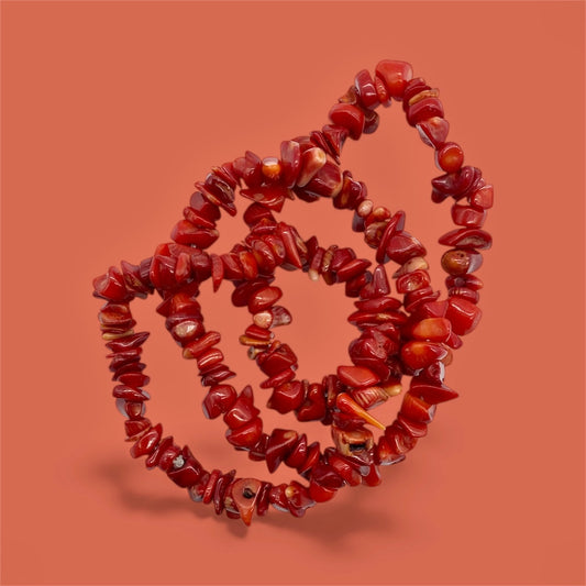 Korallchips-armband – energi och glädje