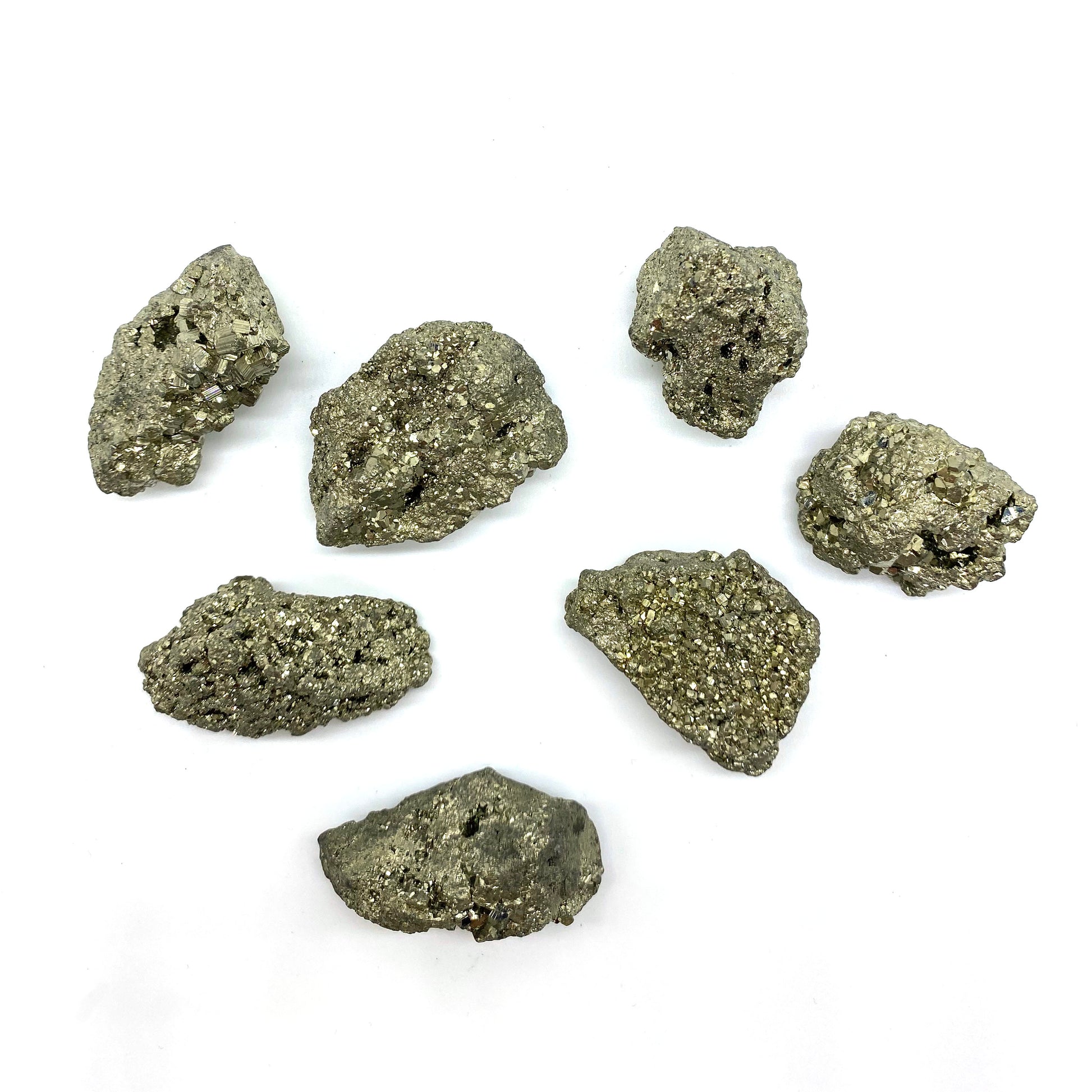 Pyrit av hög kvalitet från Peru – beskyddande lyckosten för framgång och självförtroende