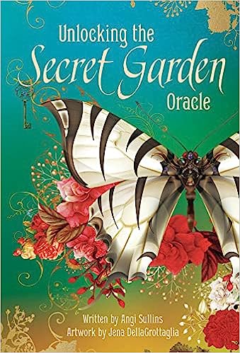 Secret Garden orakelkort – 44 guldförgyllda kort med fråge-nycklar och svarslås för andlig vägledning, meditation och självutforskning
