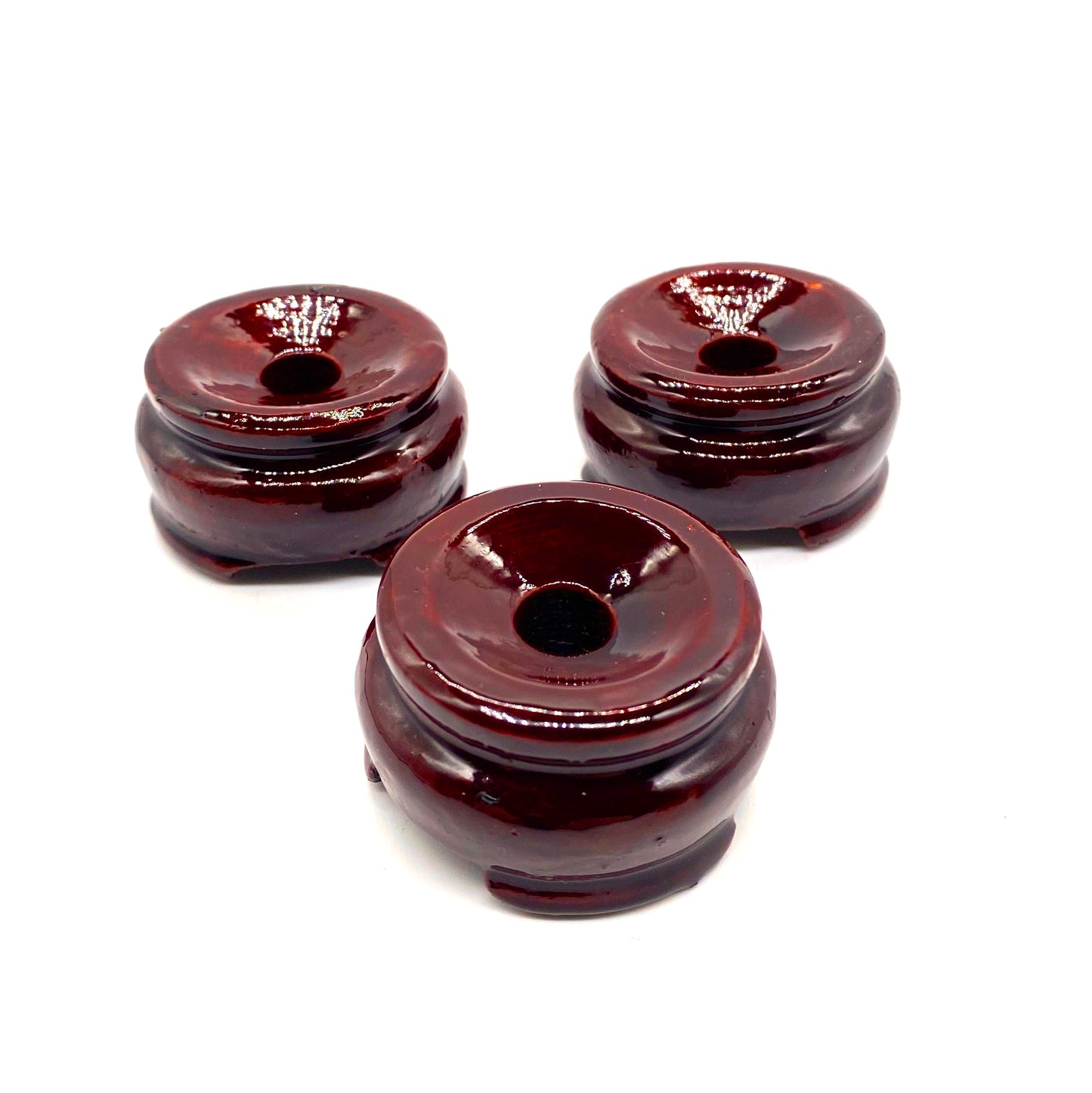 Träställ för kristaller och stenar – små och medelstora displayställ med rundad botten