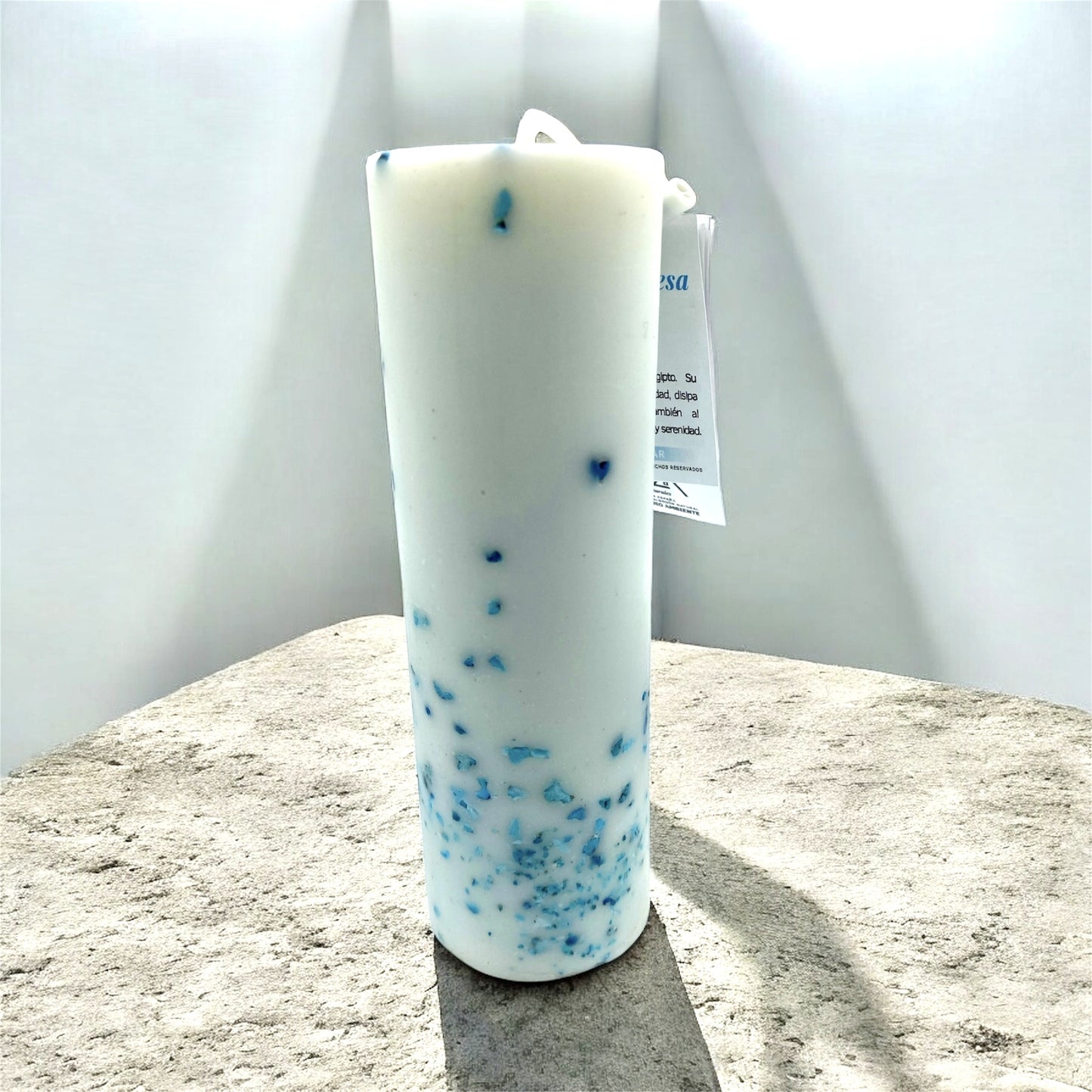 Turkos kristallljus – energiljus för harmoni, lugn och balans, elegant inredningsdetalj och gåva för meditation