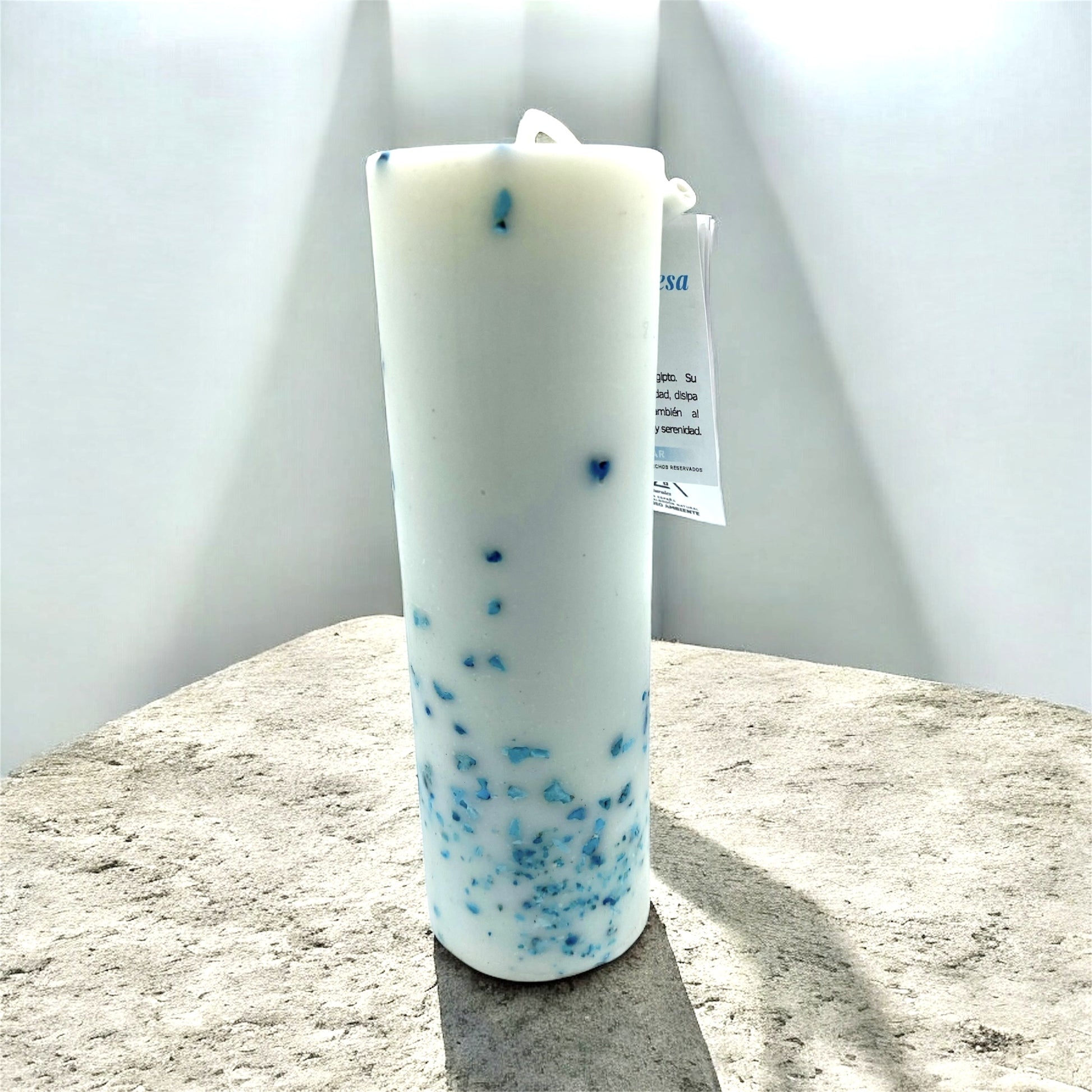 Turkos kristallljus – energiljus för harmoni, lugn och balans, elegant inredningsdetalj och gåva för meditation