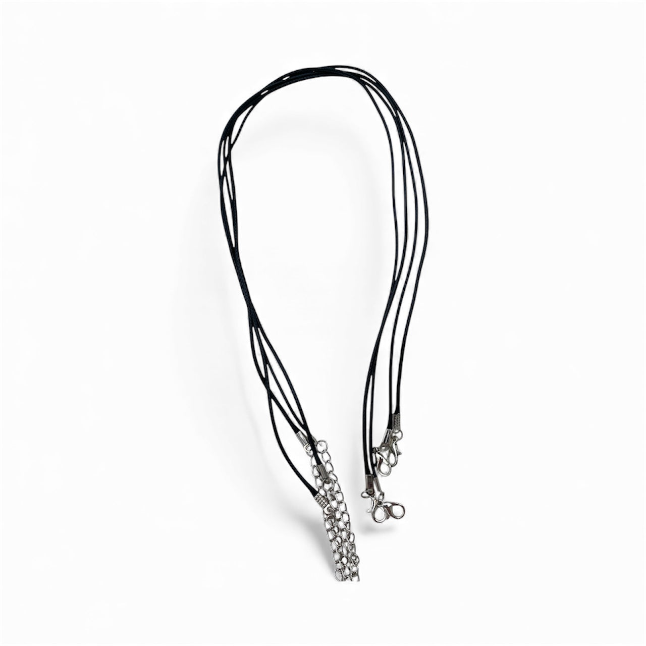 Vaxat bomullssnöre i svart – justerbart smyckessnöre för hängsmycken och DIY-projekt